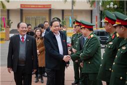 Phó Chủ tịch Quốc hội Trần Thanh Mẫn thăm, chúc tết tại Sư đoàn 3 và huyện Lạng Giang, tỉnh Bắc Giang